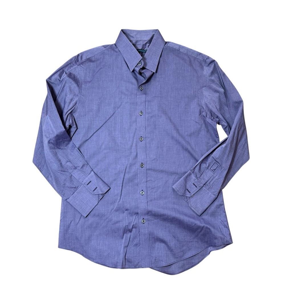 Zachary Prell Men’s Purple Long Sleeve Button Down Dress Shirt Cotton Size M